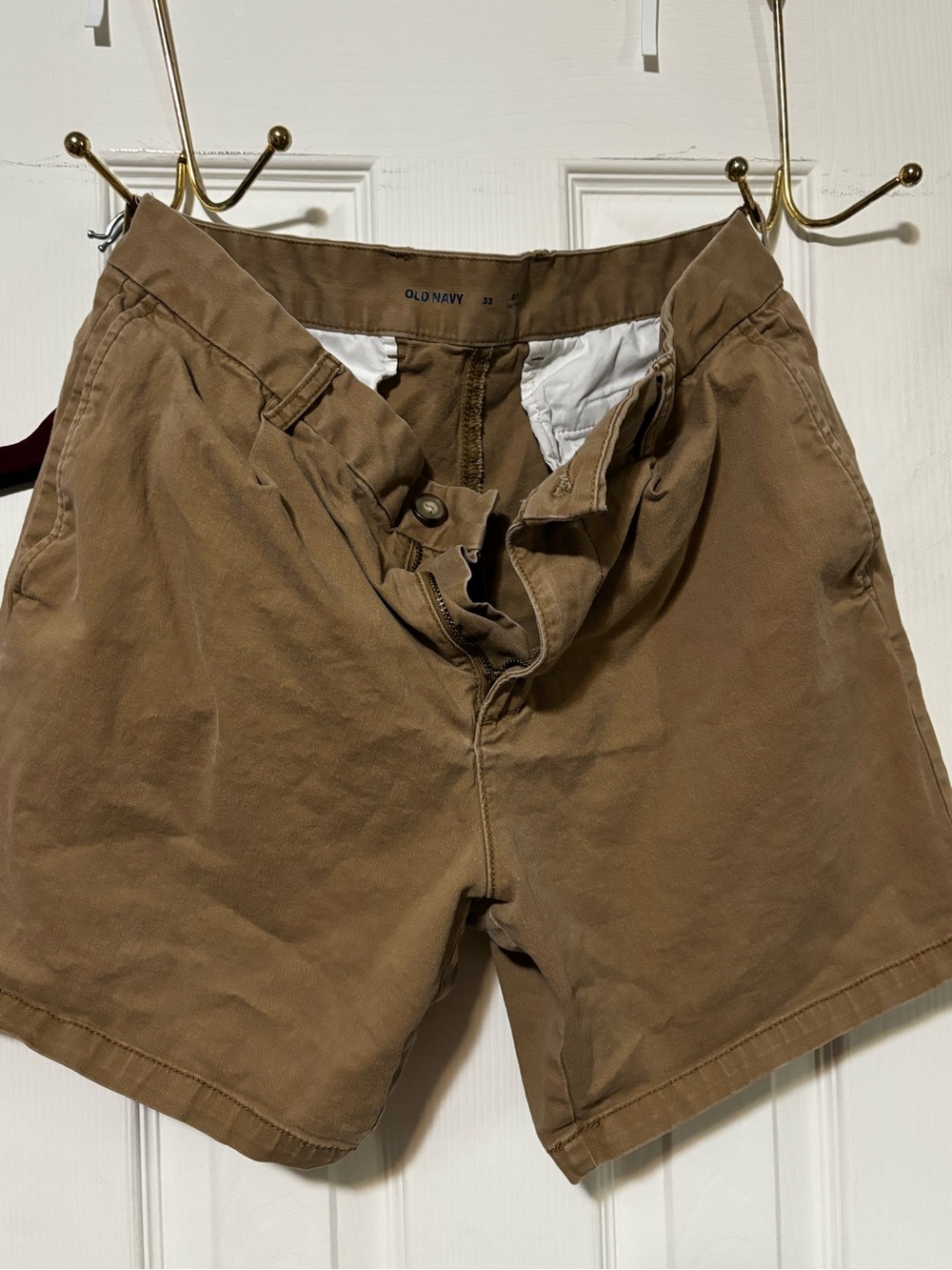 Old Navy Men's Tan/Brown Flat Front Chino Shorts